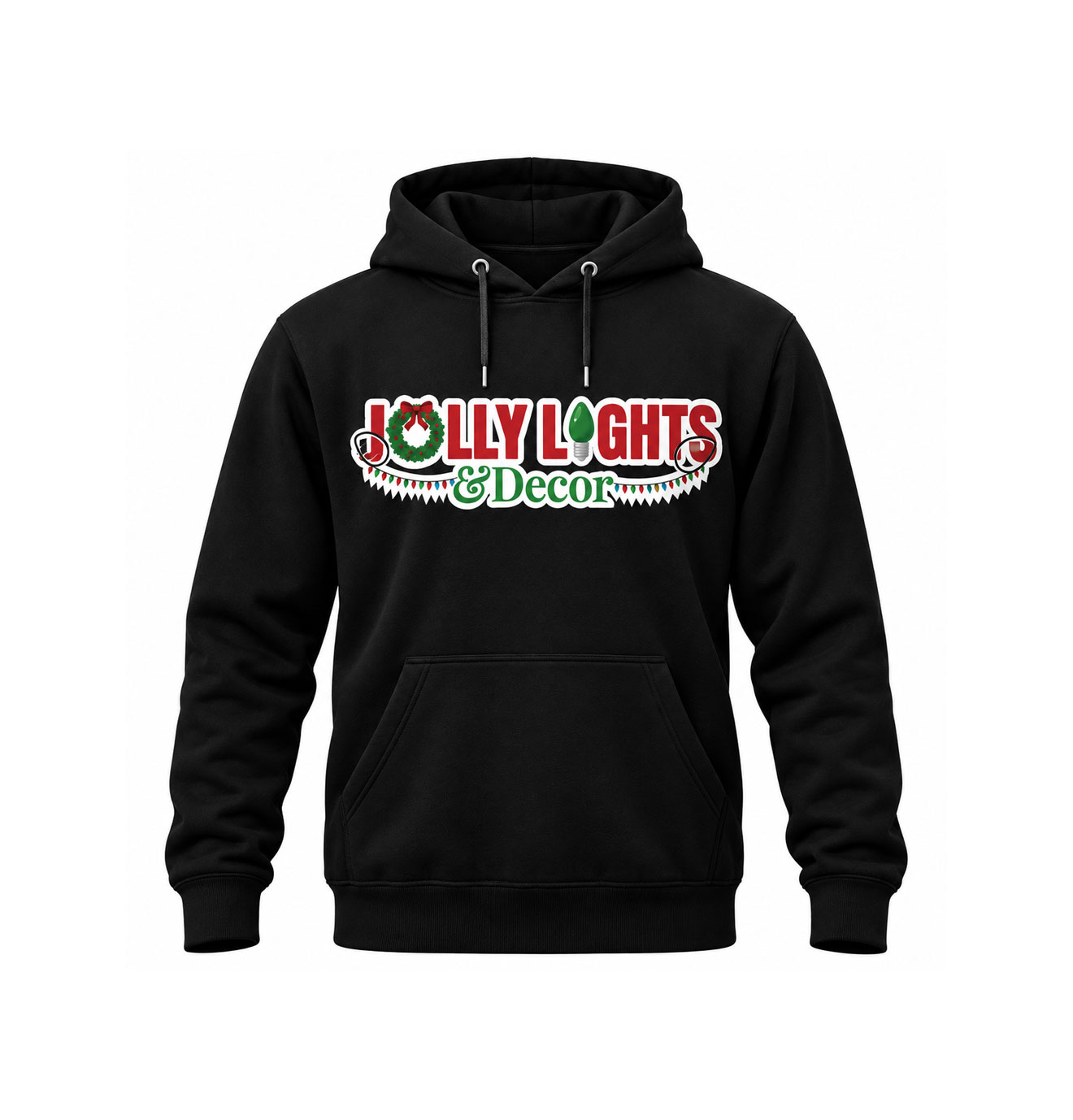 Christmas light pullover hoodie