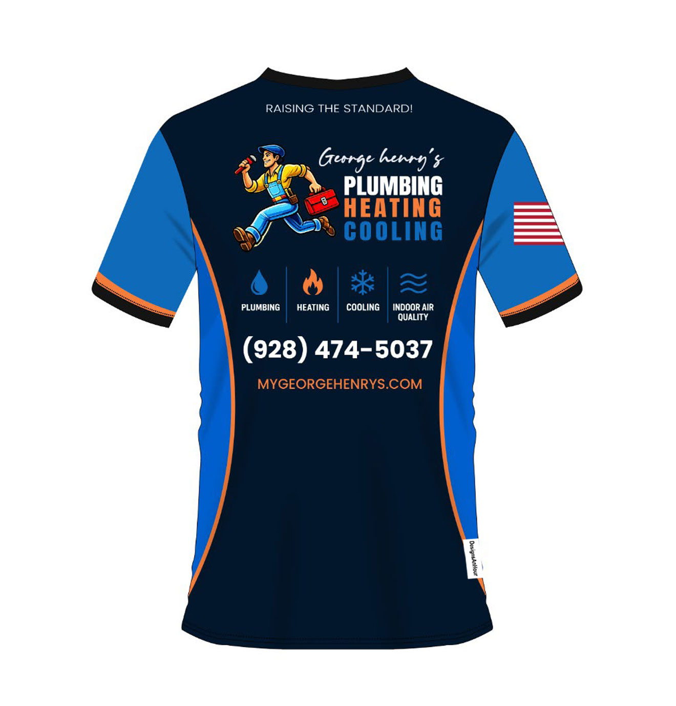 HVAC contractor shirt
