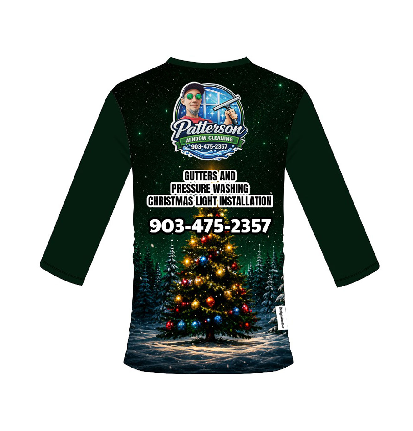 Holiday light installer shirt