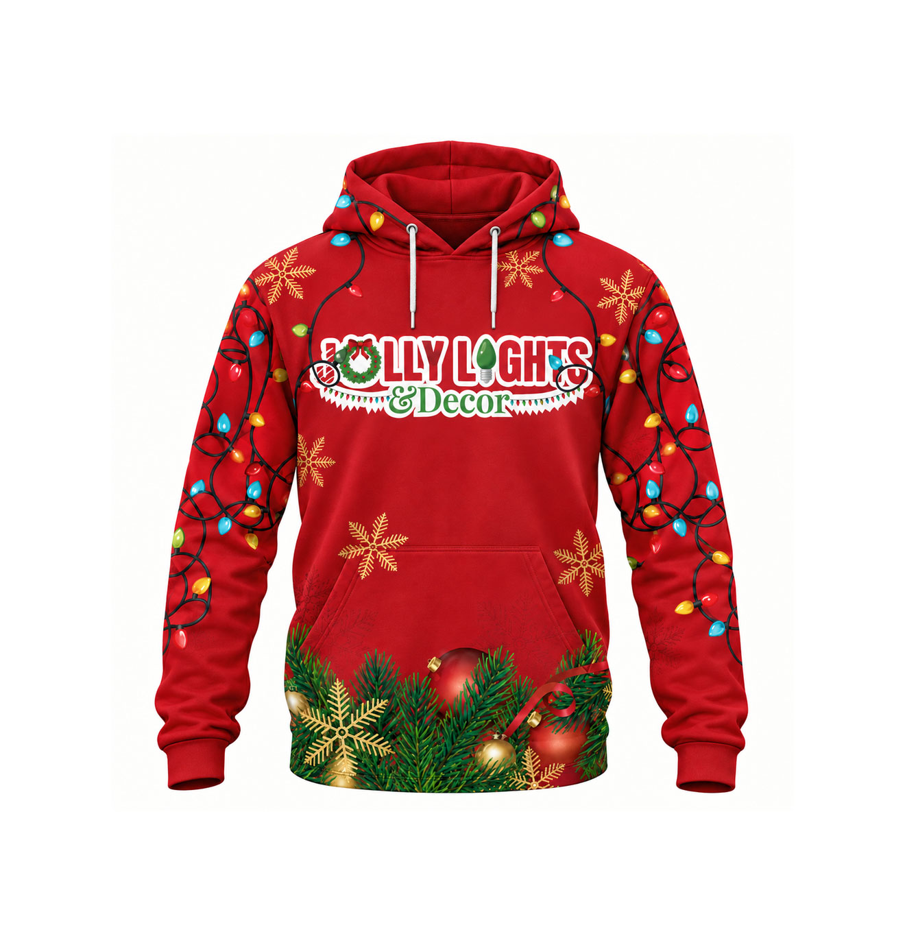 Christmas light hoodies