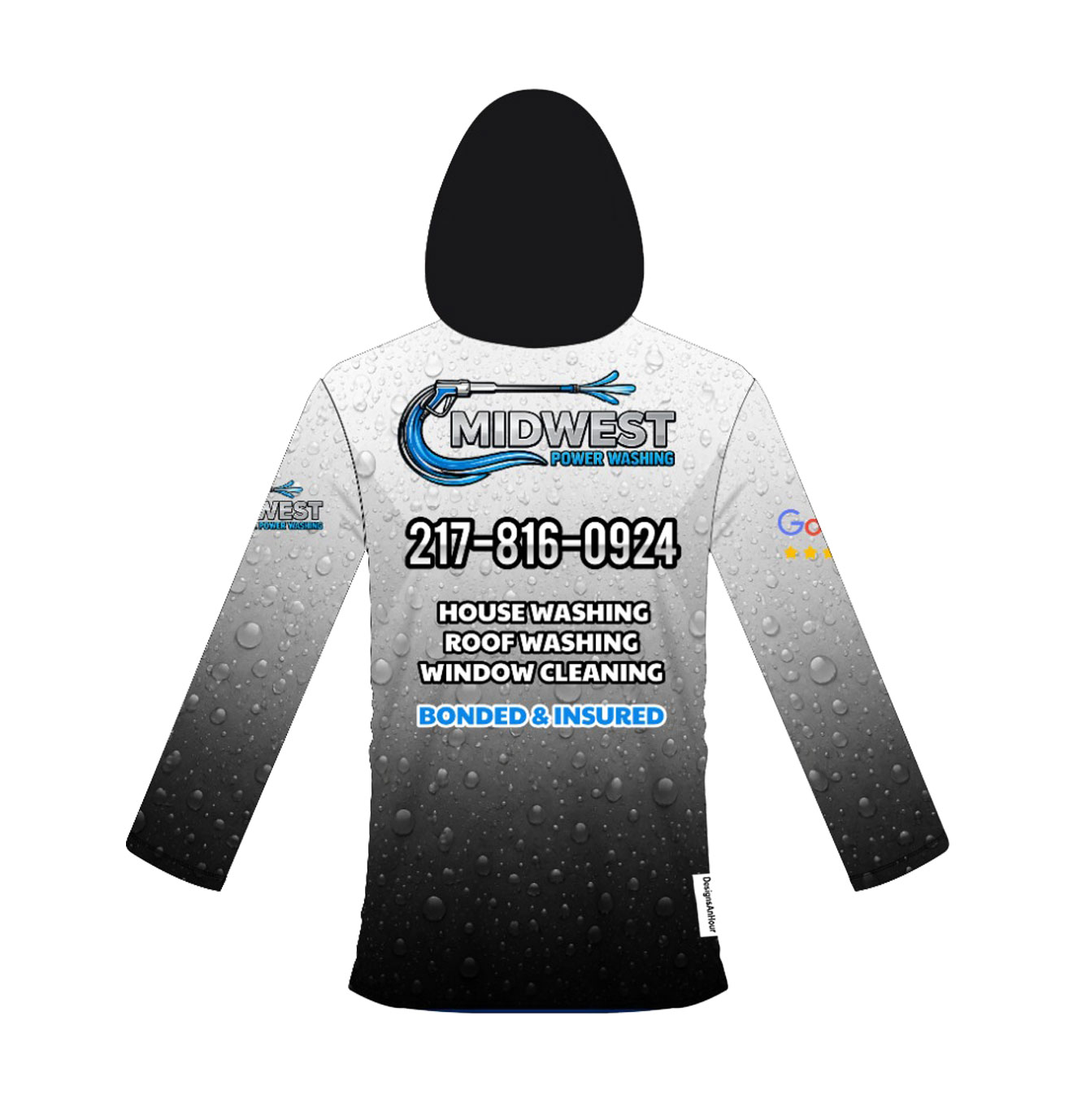 custom design bleach resistant hoodie