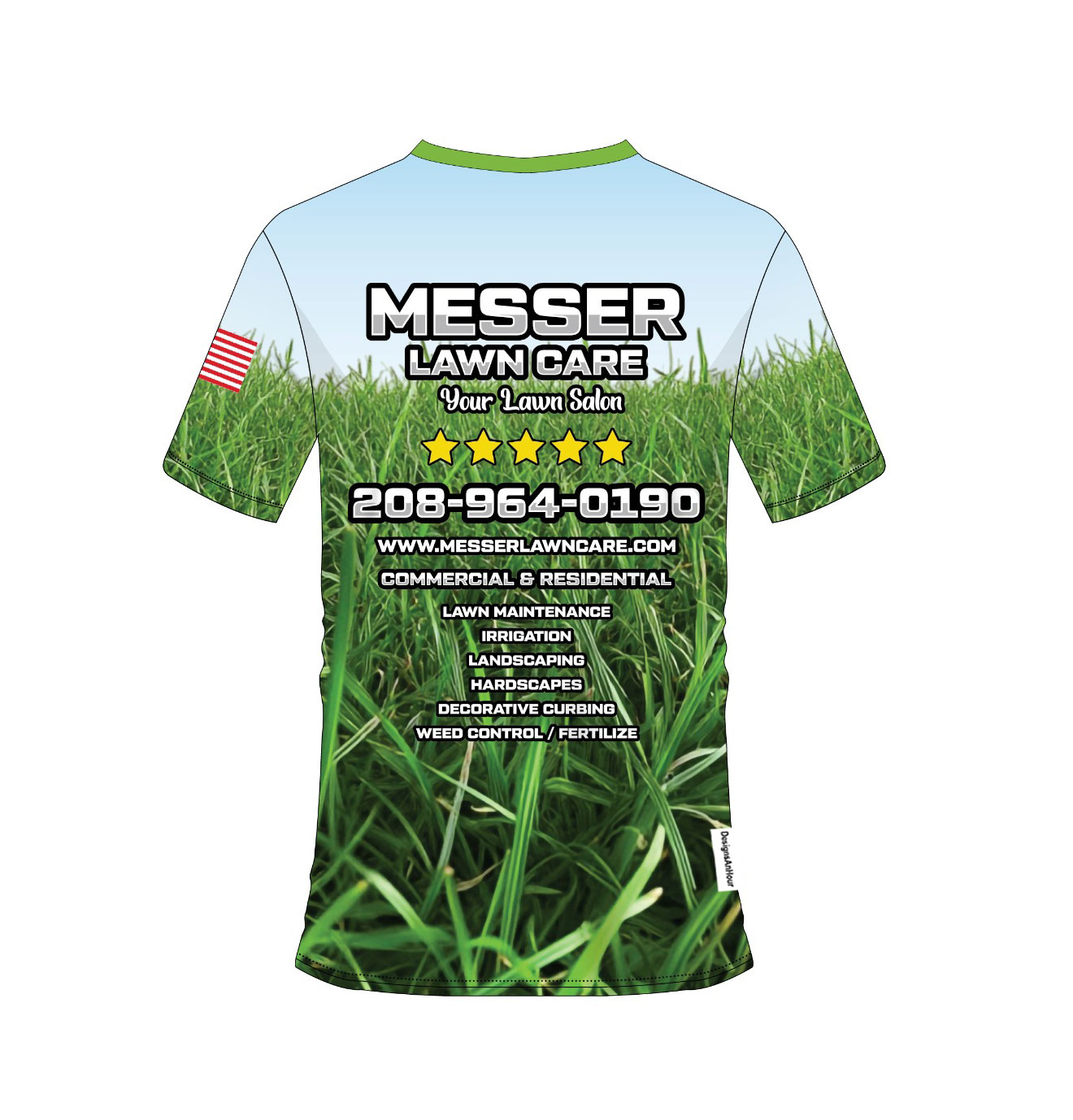 custom design lawn care tshirts