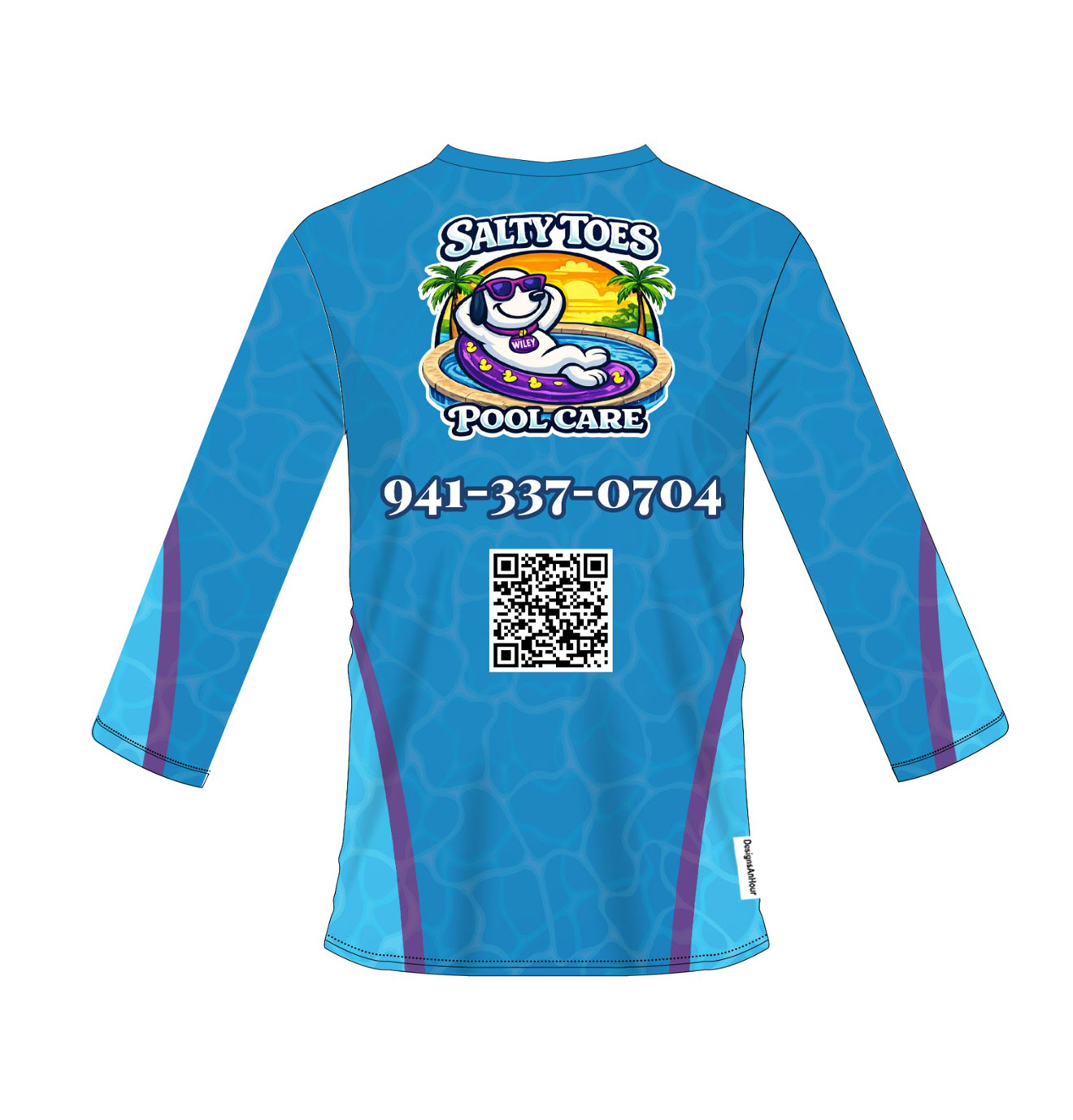 custom design pool care shirts