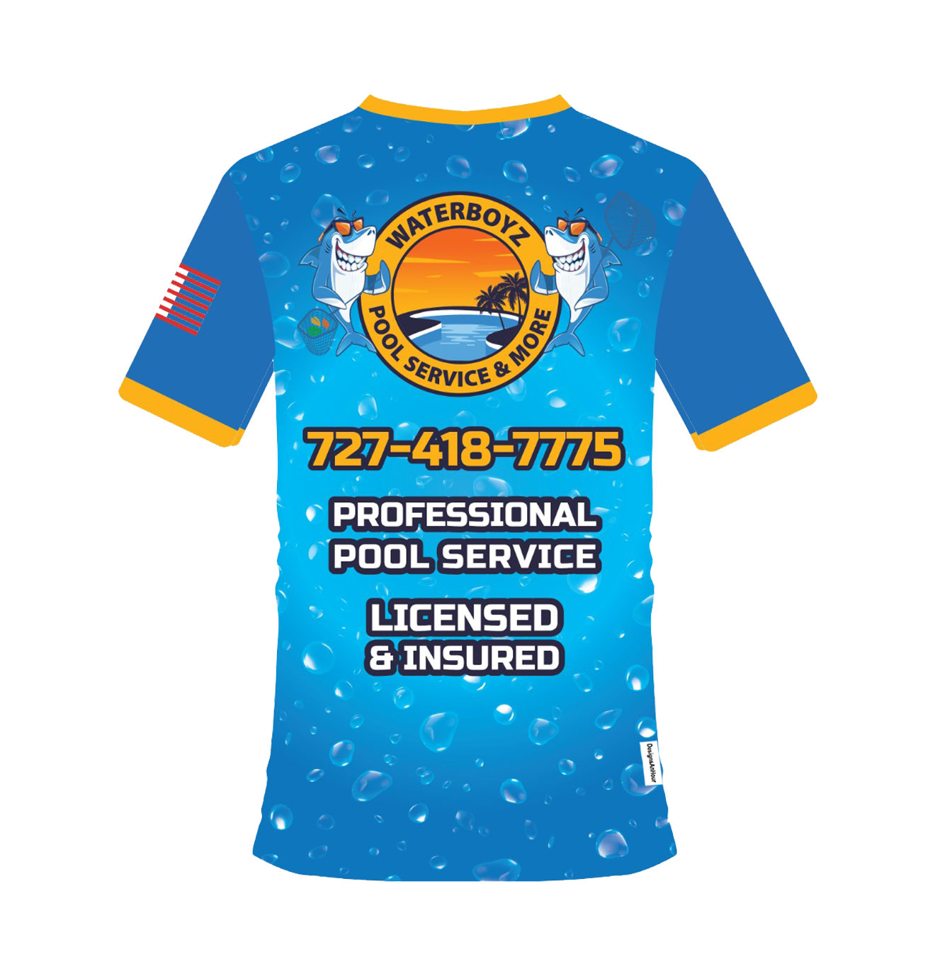 custom design pool shirts
