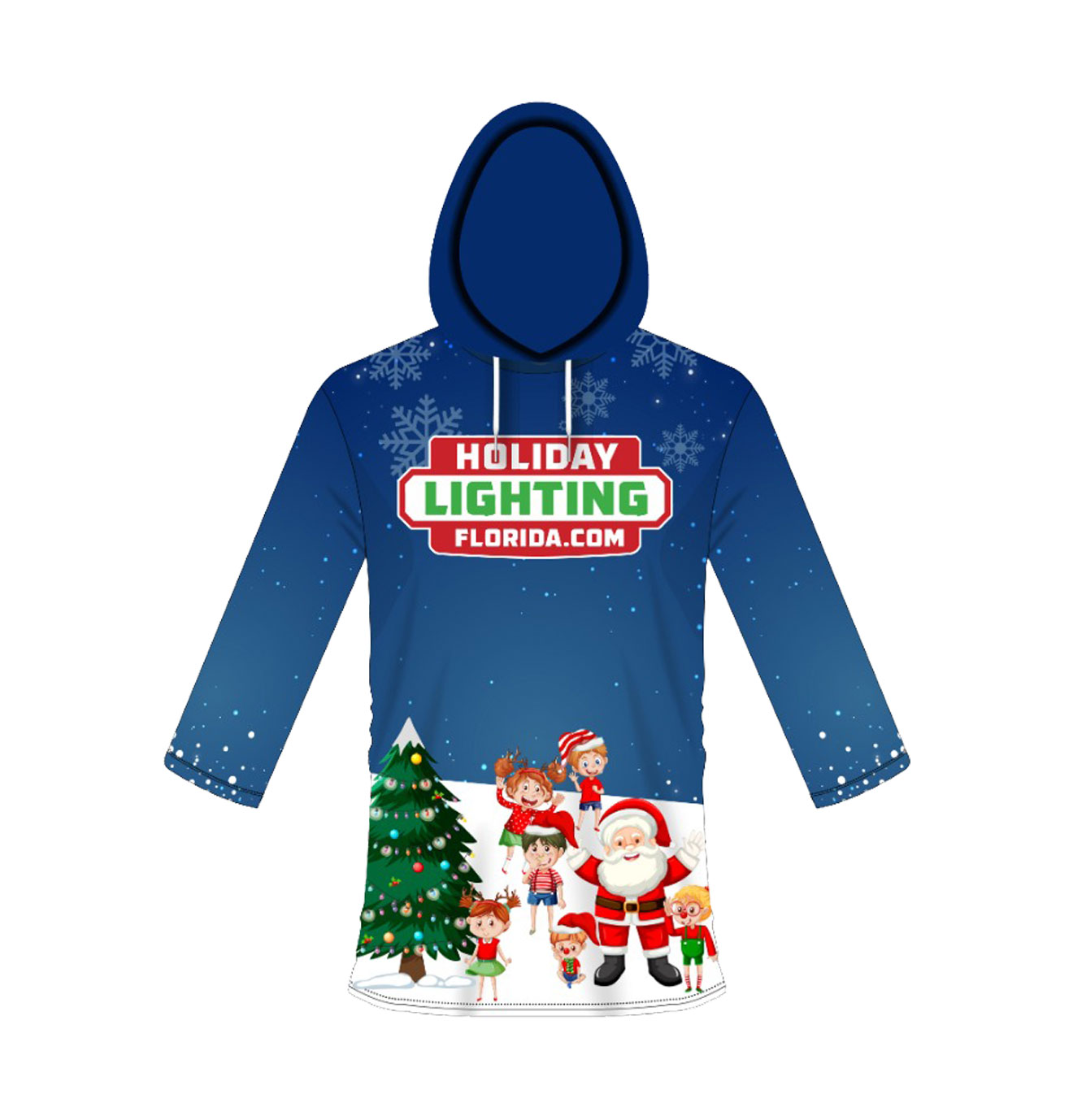 holiday lighting florida hoodie