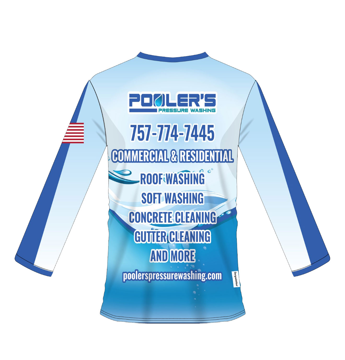 long sleeves pool shirts