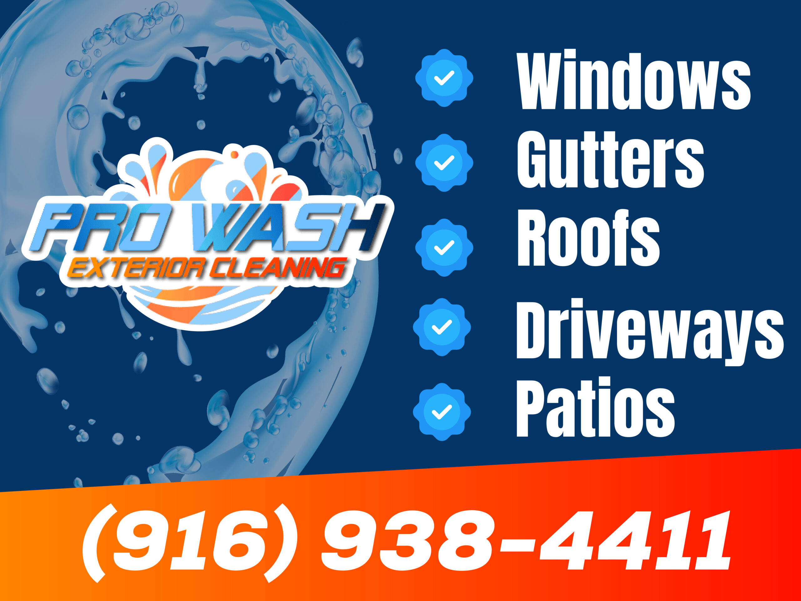 pressure washing yard signs