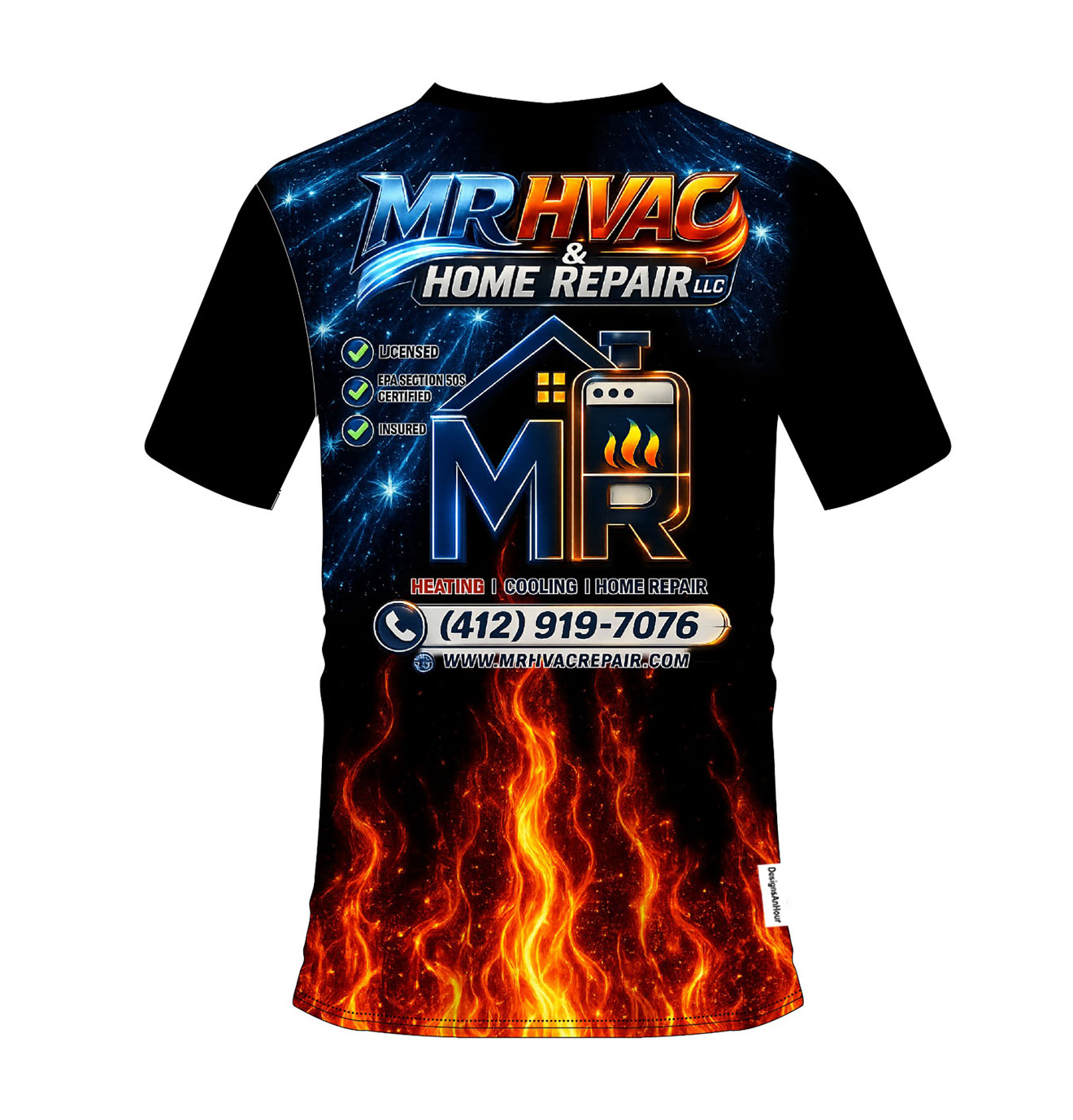 sublimated hvac shirts