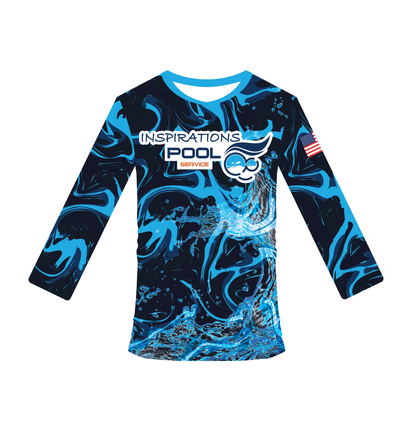 sublimated pool cleaning long sleeves shirts