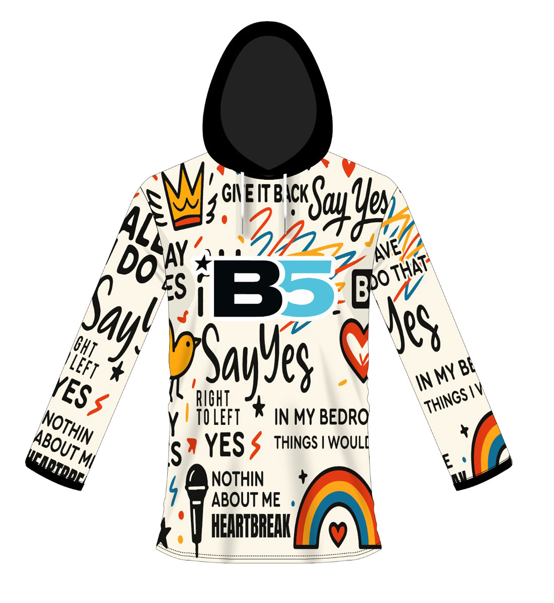 sublimated sports hoodie